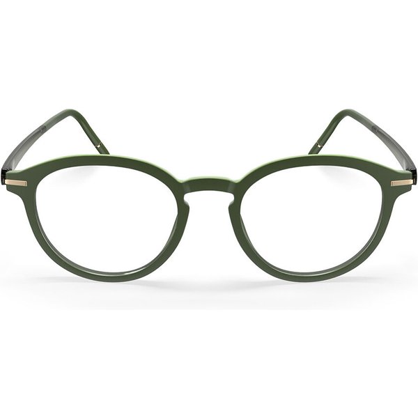 Silhouette Vibrant Horizon Fullrim 2976/75 5540 Men's Eyeglasses Green Size 50 - Blue Light Block Available