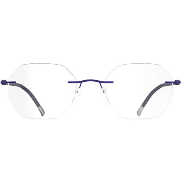 Silhouette Purist Demo Rimless 5561/KZ 4640 Men's Eyeglasses Blue Size 53 - Blue Light Block Available