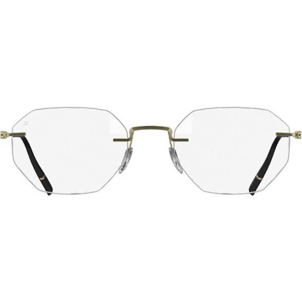 Silhouette The Visionary Demo Rimless 5586/PA 8540 Men's Eyeglasses Yellow Size 49 - Blue Light Block Available
