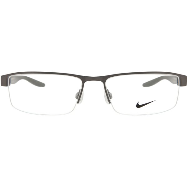 Nike 8137 075 Men's Eyeglasses Grey Size 55 - Blue Light Block Available