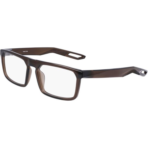 Nike 7306 090 Men's Eyeglasses Brown Size 55 - Blue Light Block Available