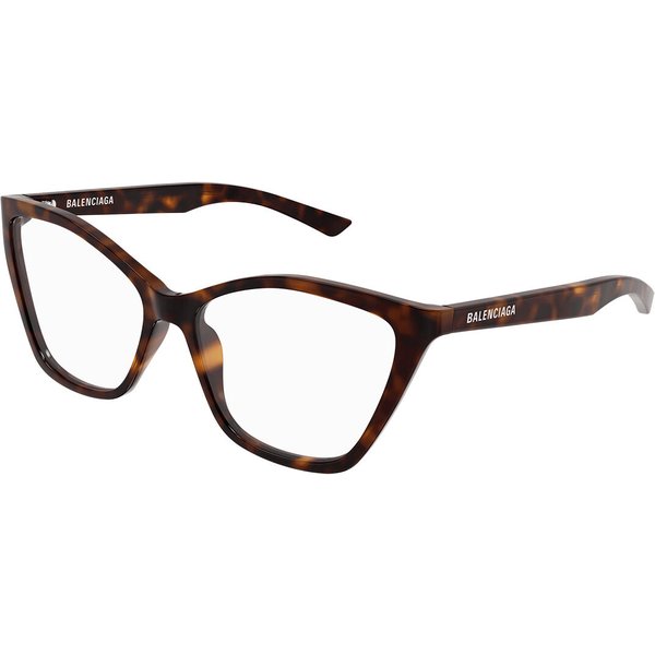 Balenciaga BB0405O 002 Women’s Eyeglasses Tortoiseshell Size 57 - Blue Light Block Available