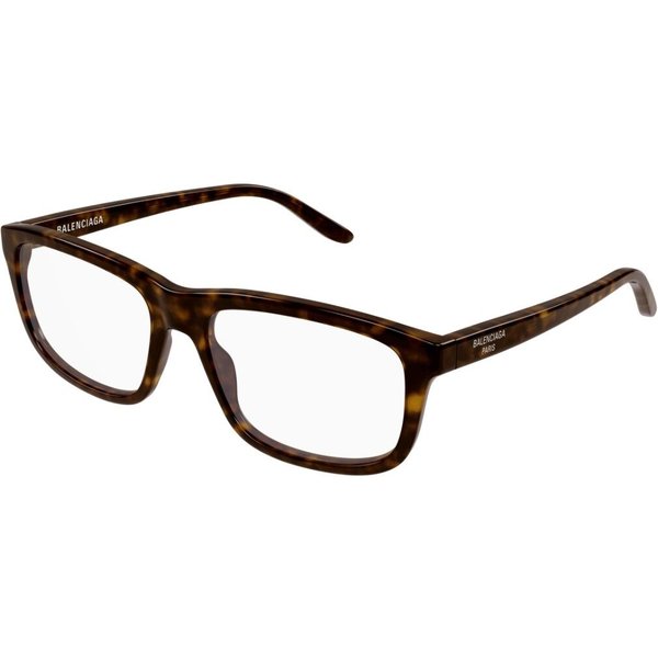 Balenciaga BB0438O 002 Men's Eyeglasses Tortoiseshell Size 57 - Blue Light Block Available
