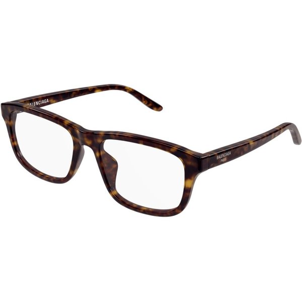 Balenciaga BB0442OA Asian Fit 002 Men's Eyeglasses Tortoiseshell Size 55 - Blue Light Block Available