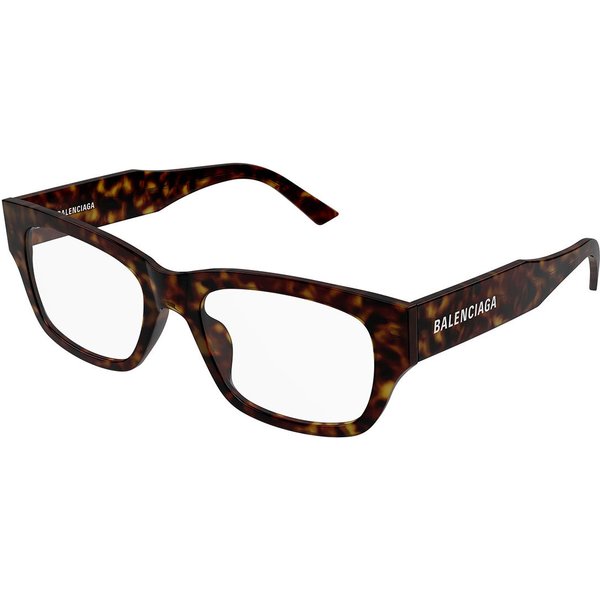 Balenciaga BB0450O 002 Men's Eyeglasses Tortoiseshell Size 54 - Blue Light Block Available