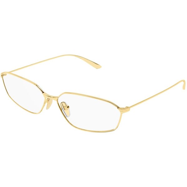 Balenciaga BB0453O 003 Men's Eyeglasses Gold Size 63 - Blue Light Block Available