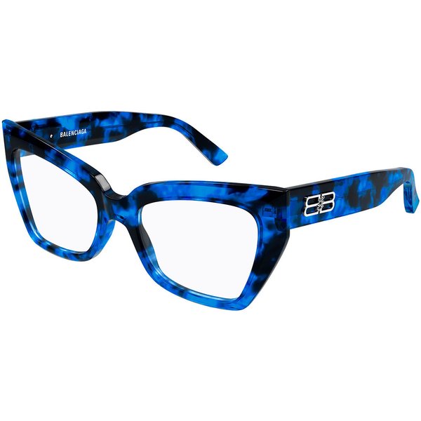 Balenciaga BB0275O 006 Women’s Eyeglasses Tortoiseshell Size 53 - Blue Light Block Available
