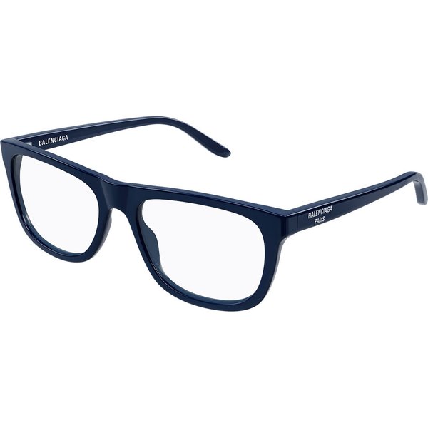 Balenciaga BB0498O 006 Men's Eyeglasses Blue Size 56 - Blue Light Block Available