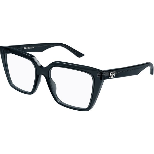 Balenciaga BB0130O Asian Fit 017 Women’s Eyeglasses Clear Size 53 - Blue Light Block Available