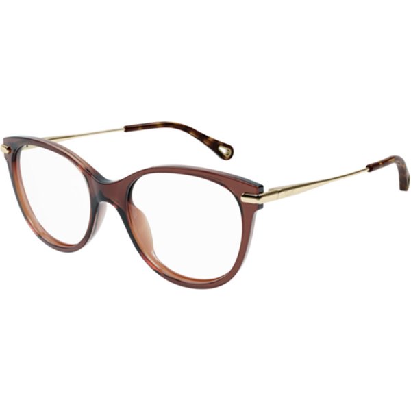 Chloé CH0058O 006 Women’s Eyeglasses Brown Size 53 - Blue Light Block Available