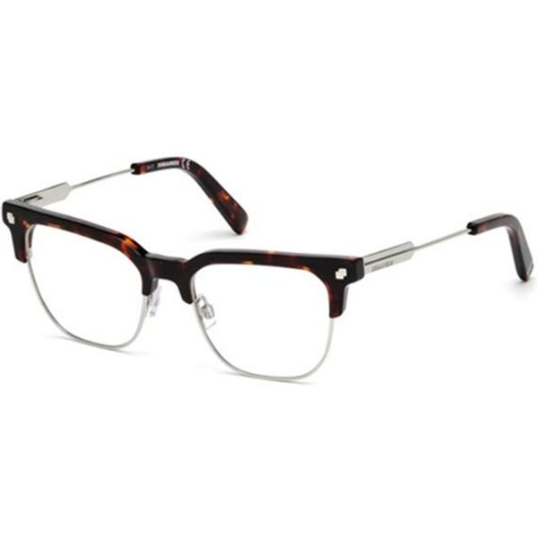 Dsquared2 DQ5243 054 Men's Eyeglasses Tortoiseshell Size 49 - Blue Light Block Available