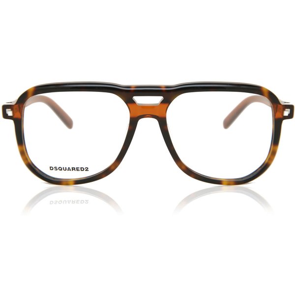 Dsquared2 DQ5260 056 Men's Eyeglasses Tortoiseshell Size 54 - Blue Light Block Available