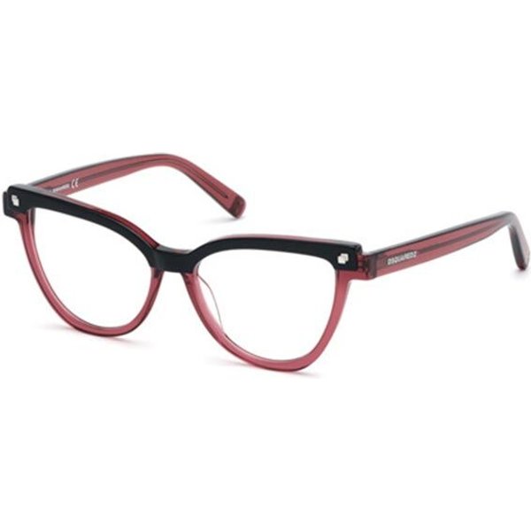 Dsquared2 DQ5273 077 Women’s Eyeglasses Pink Size 52 - Blue Light Block Available