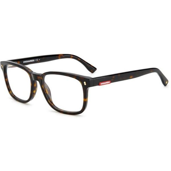 Dsquared2 D2 0008 086 Men's Eyeglasses Tortoiseshell Size 55 - Blue Light Block Available
