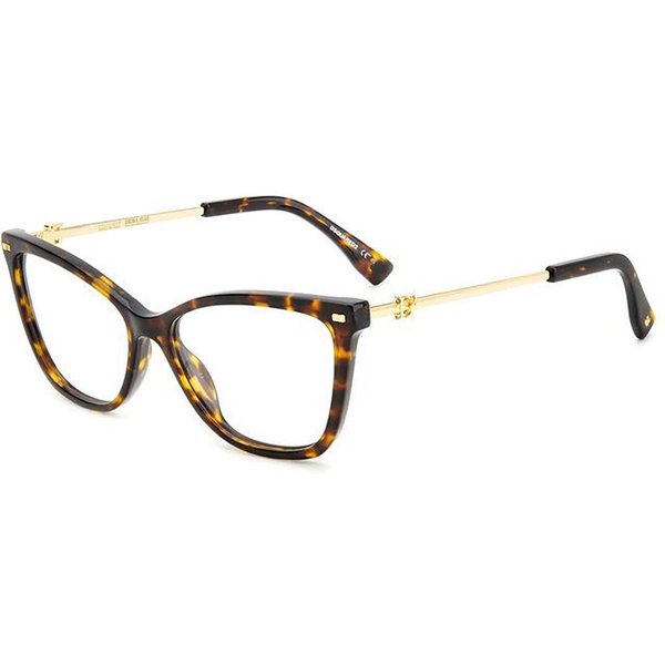 Dsquared2 D2 0068 086 Women’s Eyeglasses Tortoiseshell Size 55 - Blue Light Block Available