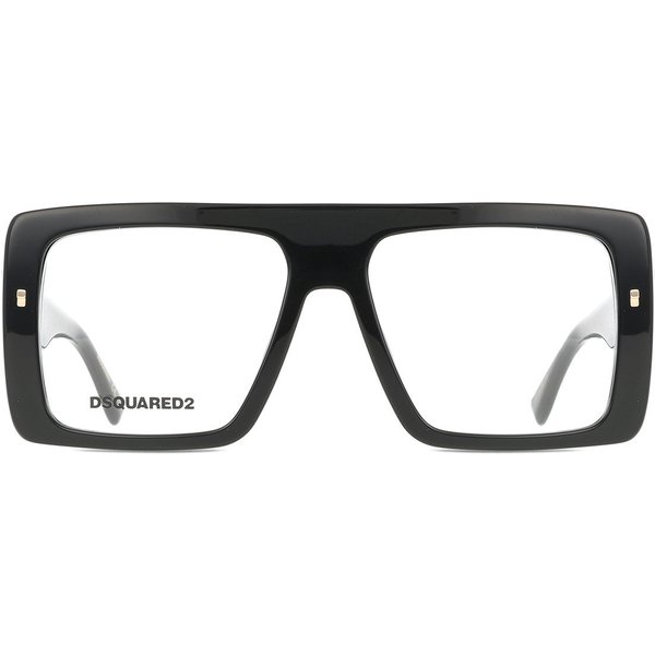 Dsquared2 D2 0166 807 Men's Eyeglasses Black Size 56 - Blue Light Block Available
