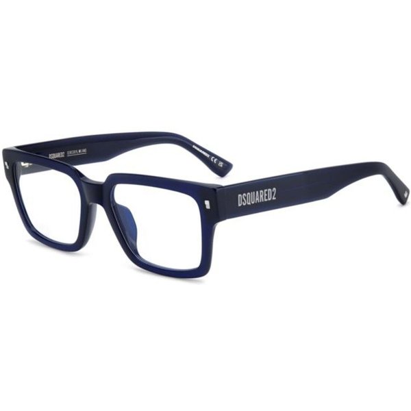 Dsquared2 D2 0167/G Asian Fit PJP Men's Eyeglasses Blue Size 54 - Blue Light Block Available