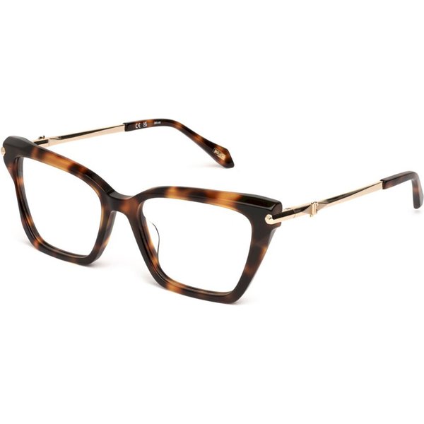 Just Cavalli VJC123 09AJ Women’s Eyeglasses Tortoiseshell Size 53 - Blue Light Block Available