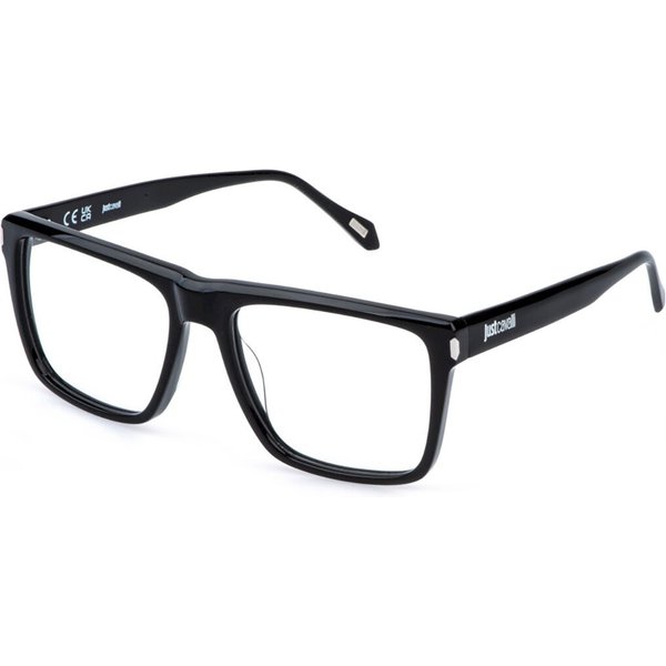 Just Cavalli VJC140 0700 Men's Eyeglasses Black Size 56 - Blue Light Block Available