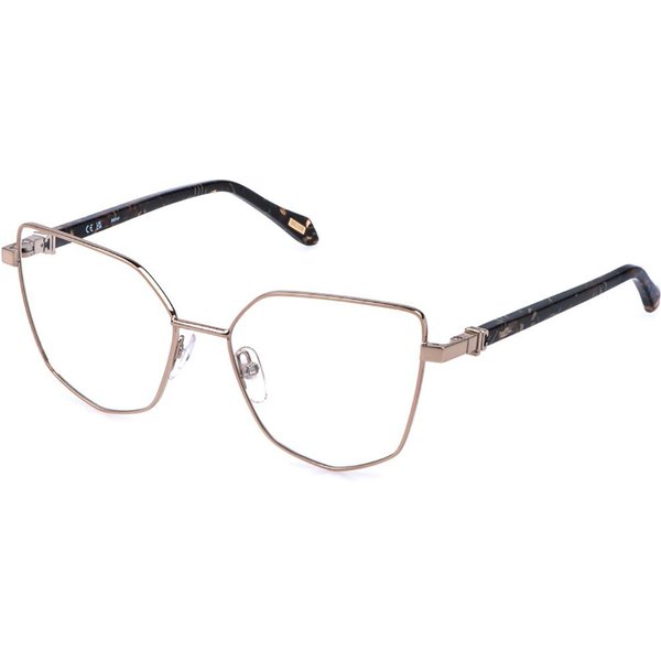 Just Cavalli VJC134 08FC Women’s Eyeglasses Gold Size 55 - Blue Light Block Available