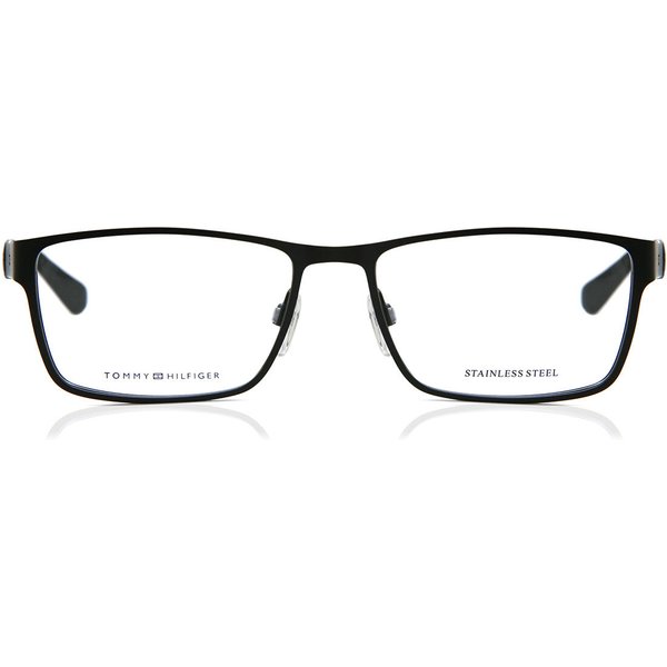 Tommy Hilfiger TH 1543 003 Men's Eyeglasses Black Size 56 - Blue Light Block Available
