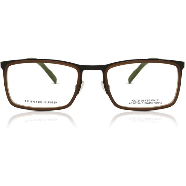 Tommy Hilfiger TH 1844 4IN Men's Eyeglasses Brown Size 55 - Blue Light Block Available