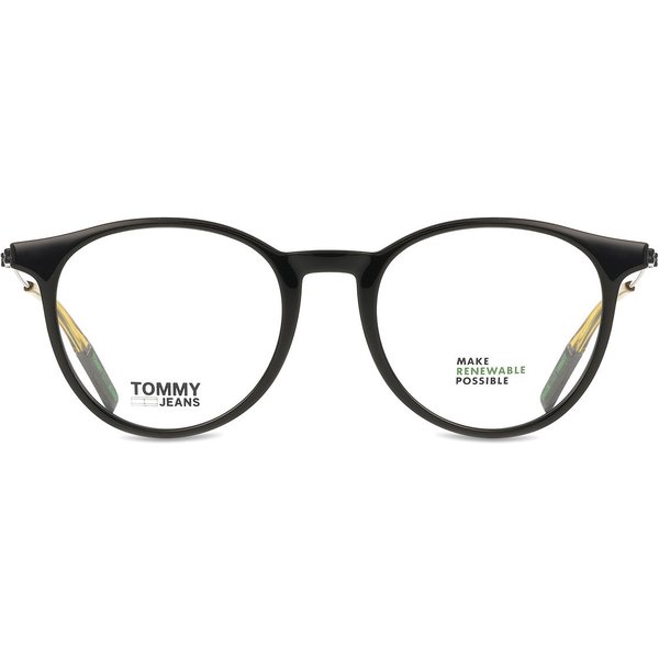 Tommy Hilfiger TJ 0078 807 Men's Eyeglasses Black Size 49 - Blue Light Block Available