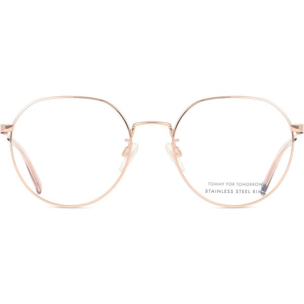 Tommy Hilfiger TH 2064/G Asian Fit DDB Women’s Eyeglasses Gold Size 54 - Blue Light Block Available
