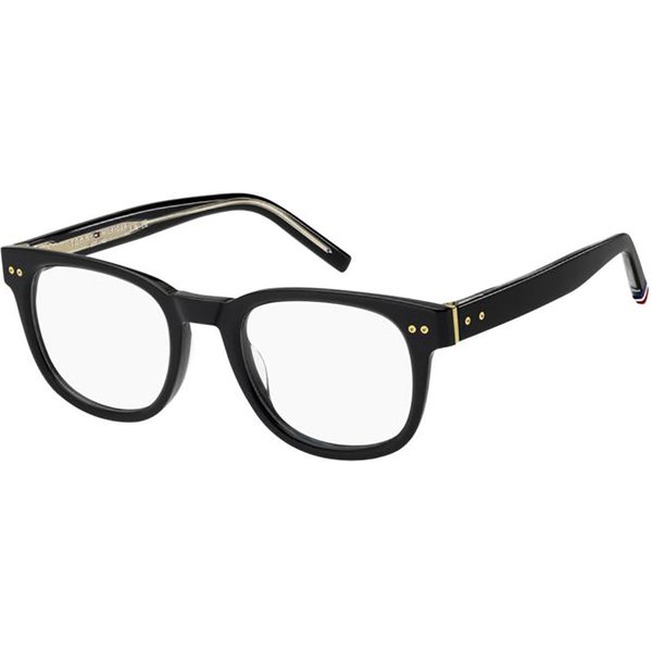 Tommy Hilfiger TH 86 2M2 Men's Eyeglasses Black Size 51 - Blue Light Block Available