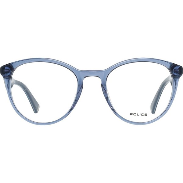 Police VPL764 0955 Men's Eyeglasses Blue Size 50 - Blue Light Block Available