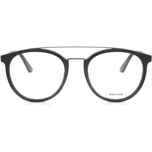Police VPL881 COUPE 3 0700 Men's Eyeglasses Black Size 51 - Blue Light Block Available