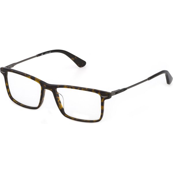 Police VPLD92 0722 Men's Eyeglasses Tortoiseshell Size 53 - Blue Light Block Available