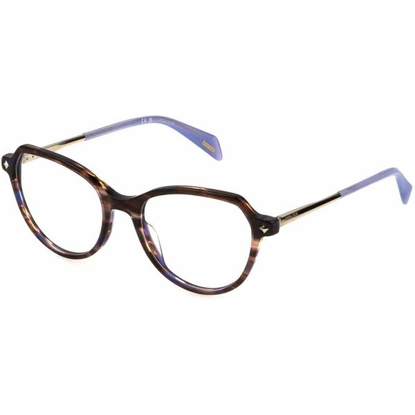 Police VPLM07 STAGEDIVE 18 0P82 Women’s Eyeglasses Brown Size 52 - Blue Light Block Available