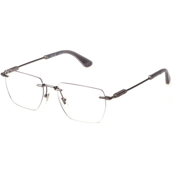 Police VPLN27 HORIZON 9 0509 Men's Eyeglasses Silver Size 53 - Blue Light Block Available