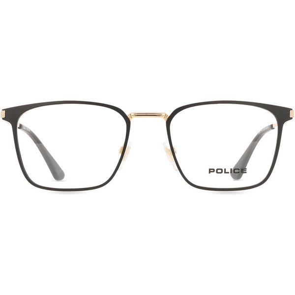 Police VPLQ70 CODE 7 0302 Men's Eyeglasses Black Size 52 - Blue Light Block Available