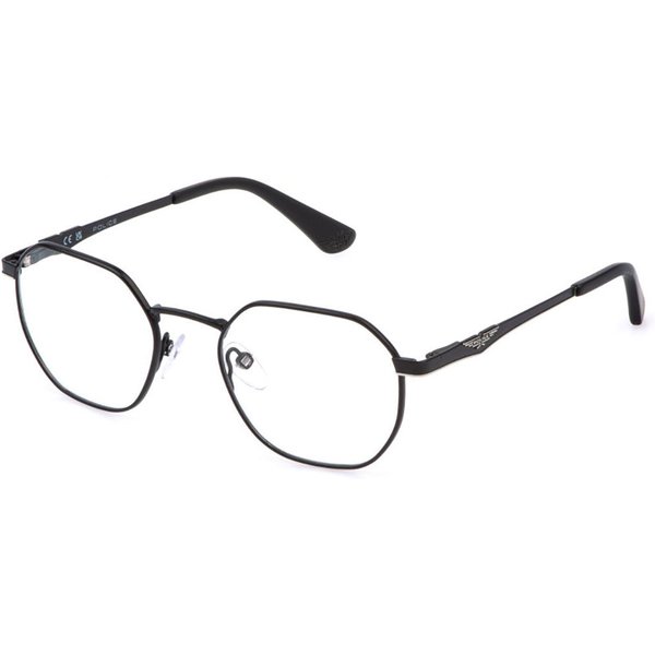 Police VK582 ORIGINS JR 11 Kids 0531 Kids' Eyeglasses Black Size 49 - Blue Light Block Available