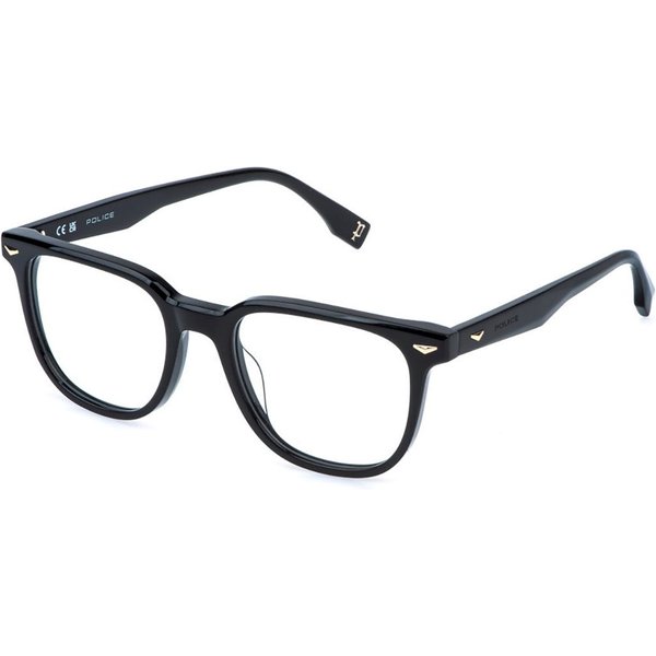 Police VPLR65 SUPERNOVA 7 0700 Men's Eyeglasses Black Size 51 - Blue Light Block Available