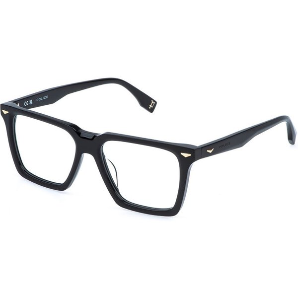 Police VPLR66 SUPERNOVA 8 0700 Men's Eyeglasses Black Size 53 - Blue Light Block Available