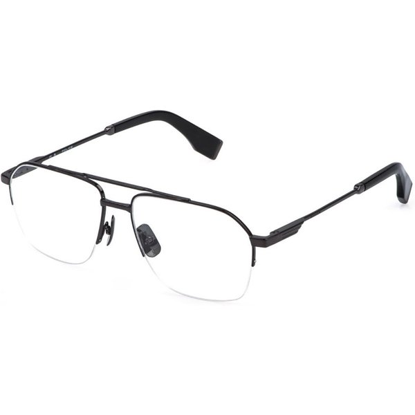 Police VPLR71 MERCURY LITE 2 0568 Men's Eyeglasses Grey Size 56 - Blue Light Block Available