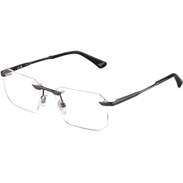 Police VPLU64 OVERFLY 3 0568 Men's Eyeglasses Size 55 - Blue Light Block Available