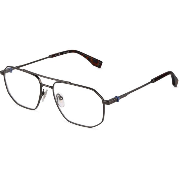 Police VPLN22E FORCE 3 0568 Men's Eyeglasses Grey Size 56 - Blue Light Block Available