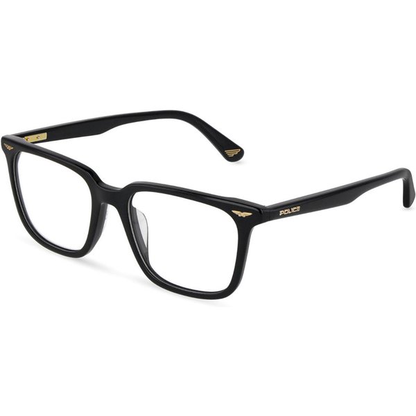 Police VPLU60 GATOR EVO 1 0700 Men's Eyeglasses Black Size 51 - Blue Light Block Available