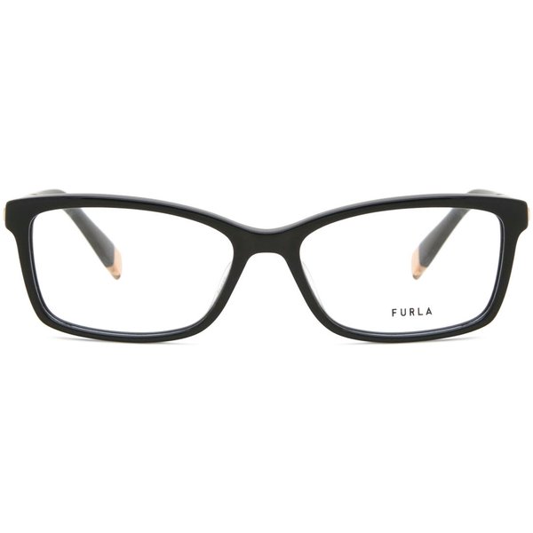 Furla VFU669 0700 Women’s Eyeglasses Black Size 53 - Blue Light Block Available