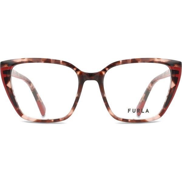 Furla VFU764 0XAP Women’s Eyeglasses Tortoiseshell Size 52 - Blue Light Block Available