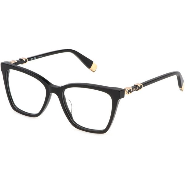 Furla VFU833 0700 Men's Eyeglasses Black Size 54 - Blue Light Block Available