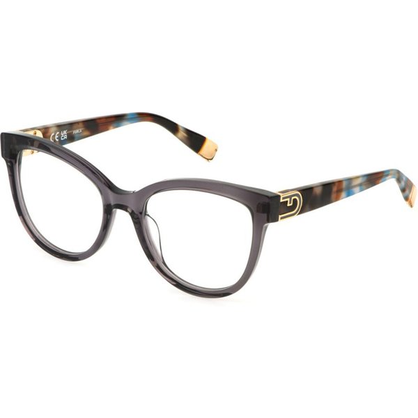 Furla VFU864 0AAU Men's Eyeglasses Grey Size 53 - Blue Light Block Available