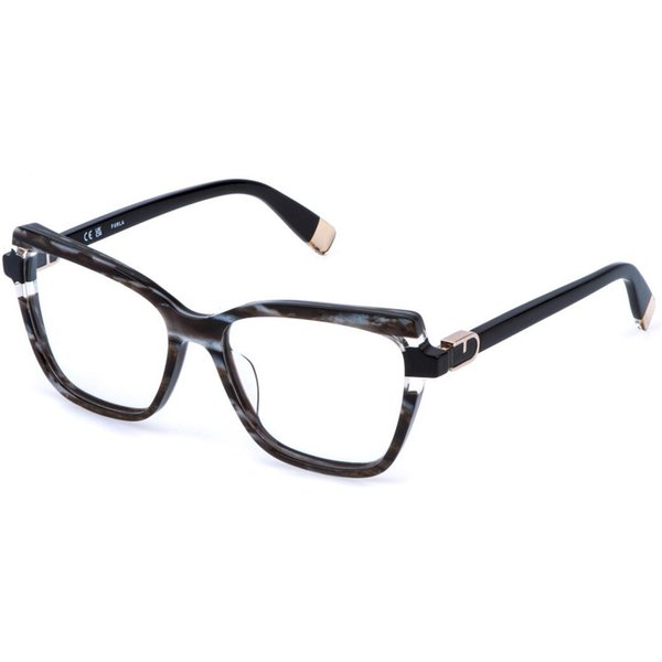 Furla VFU994 0U25 Women’s Eyeglasses Tortoiseshell Size 54 - Blue Light Block Available