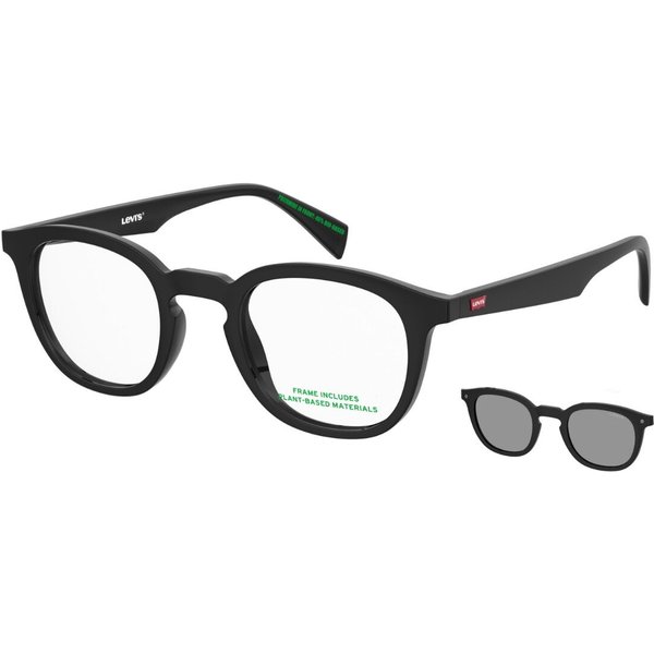 Levi's LV 5104/C with Clip-On 807/WJ サングラス - 男性用 - 黒