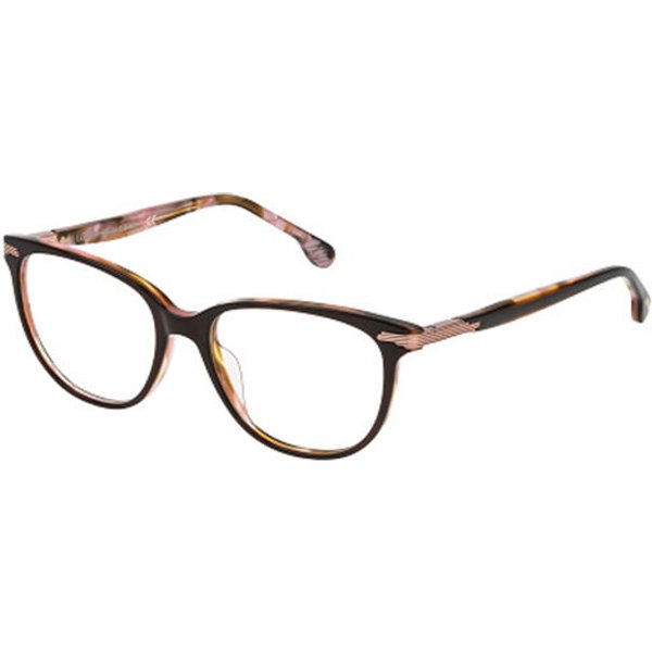 Lozza VL4107 0AT6 Men's Eyeglasses Brown Size 54 - Blue Light Block Available
