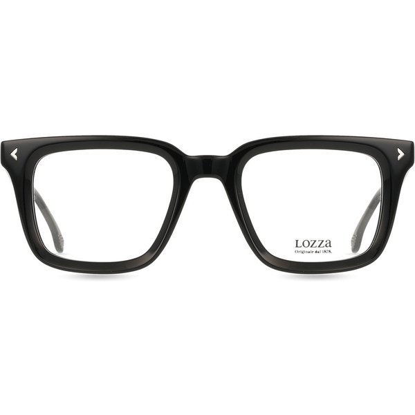 Lozza VL4334 Sanremo 4 0700 Men's Eyeglasses Black Size 51 - Blue Light Block Available